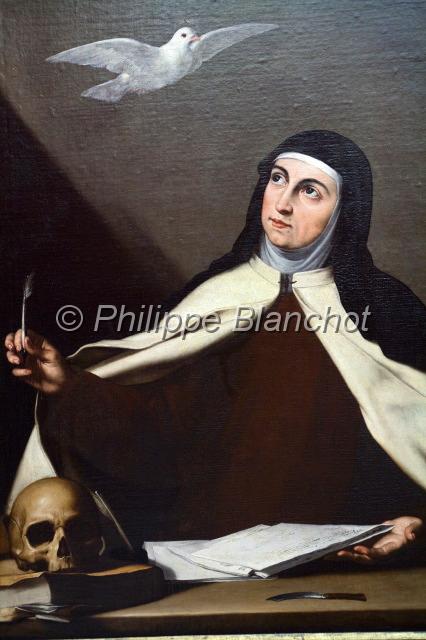 espagne valence 13.JPG - Jose de Ribera "Santa Teresa de Jesus", Musée des Beaux Arts San Pío V, Valence, Espagne